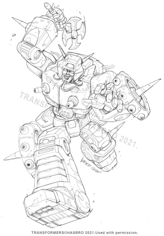 【CPGN STUDIO】illustration MTM Transformers Studio Series 86 Wreck-Gar Original Box Art by